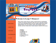 Tablet Screenshot of leapsnbounces.com